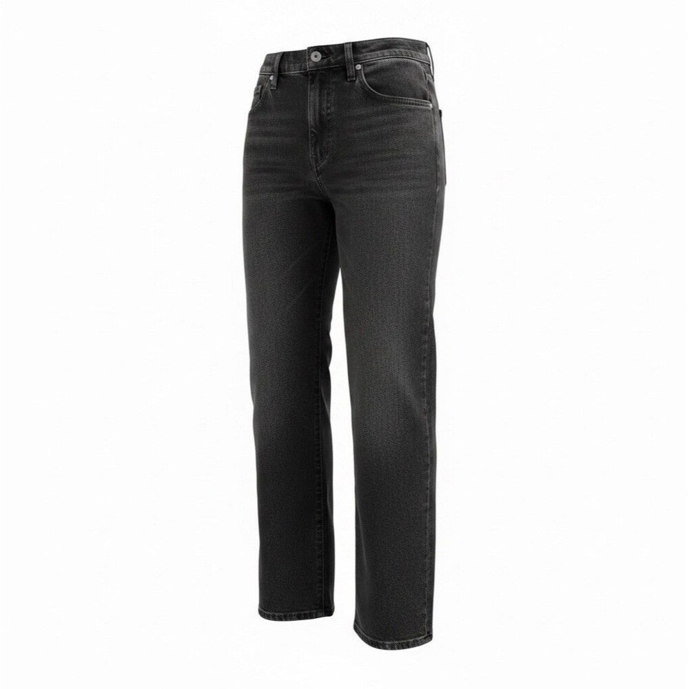 Levi's Premium Women's Straight Jeans Relaxed Mid Rise Charcoal Gray 90s